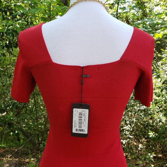 A/X ARMANI EXCHANGE Bodycon Dress in Red Size Large Brand New with Tags NWT - Picture 10 of 11